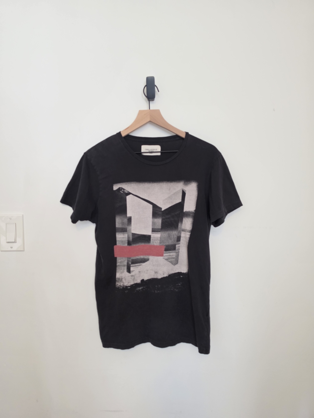 Vintage Style Cotton On T-Bar Black Graphic Tee